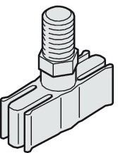 Hafele 942.07.030 Guide piece  with M10 Threaded B...