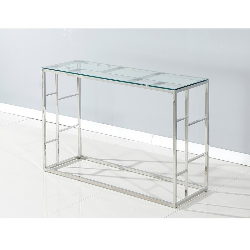 Best Master Furniture Rectangular Glass Sofa Table