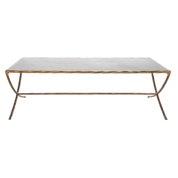 SAFAVIEH Couture Debbie Rectangle Metal Coffee Table - 48 in. W x 28 in. D x 15 in. H