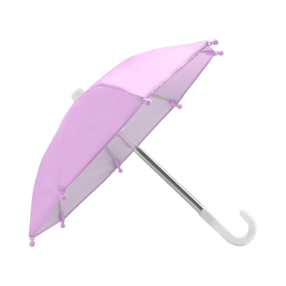 Mobile Phone Holder Umbrella Waterproof Uv Protection Mini Portable Mobile Phone Sunshade For Bicycle And Motorcycle Decoration Purple