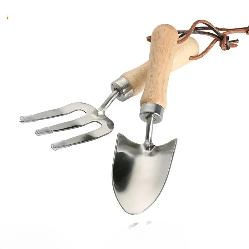 New Design 2 Pcs Stainless Steel Planting Tools Combination Home Gardening Hand Tools Set Garden Tool Set