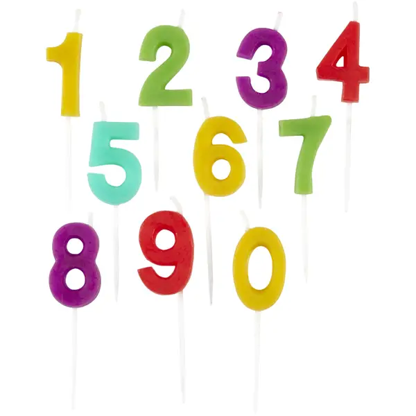 Wilton 10 Count Birthday Candle Pick Set