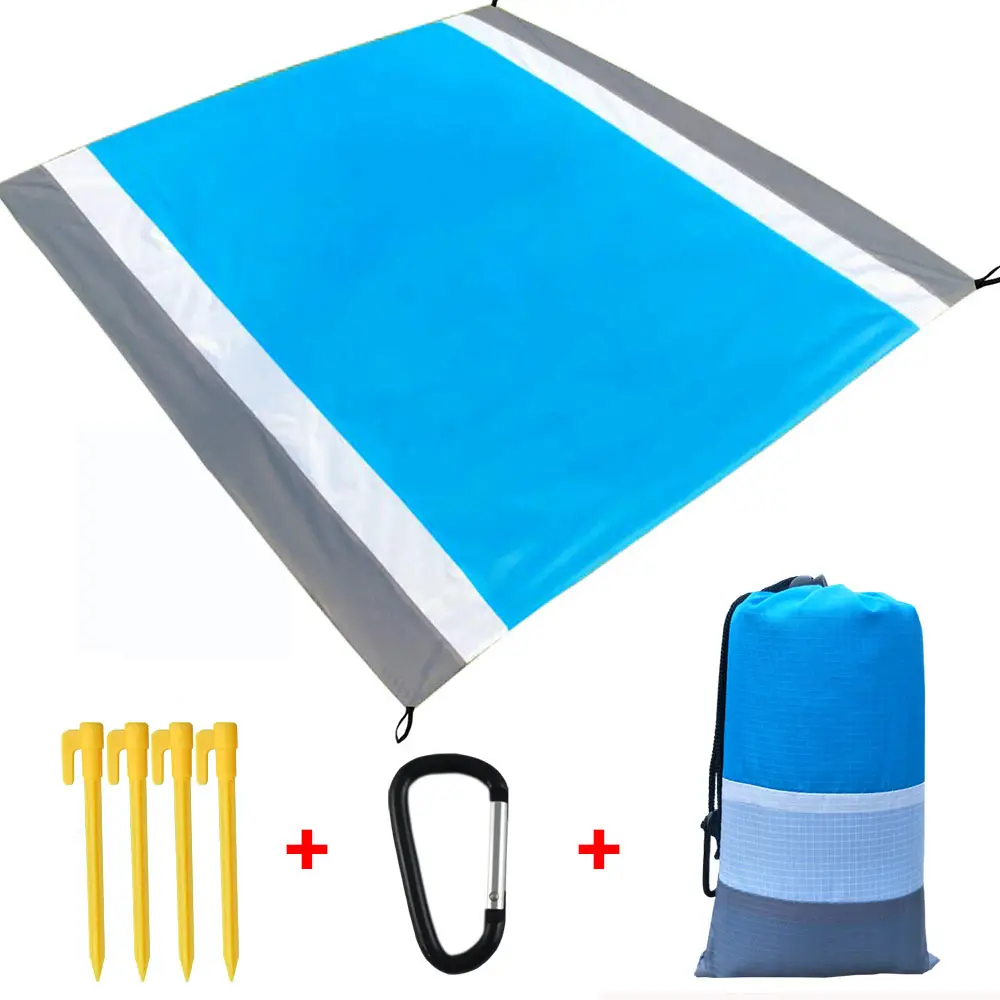 210*200cm Sand Proof Extra Large Oversize Quick Drying Lightweight   Durable Beach Blanket