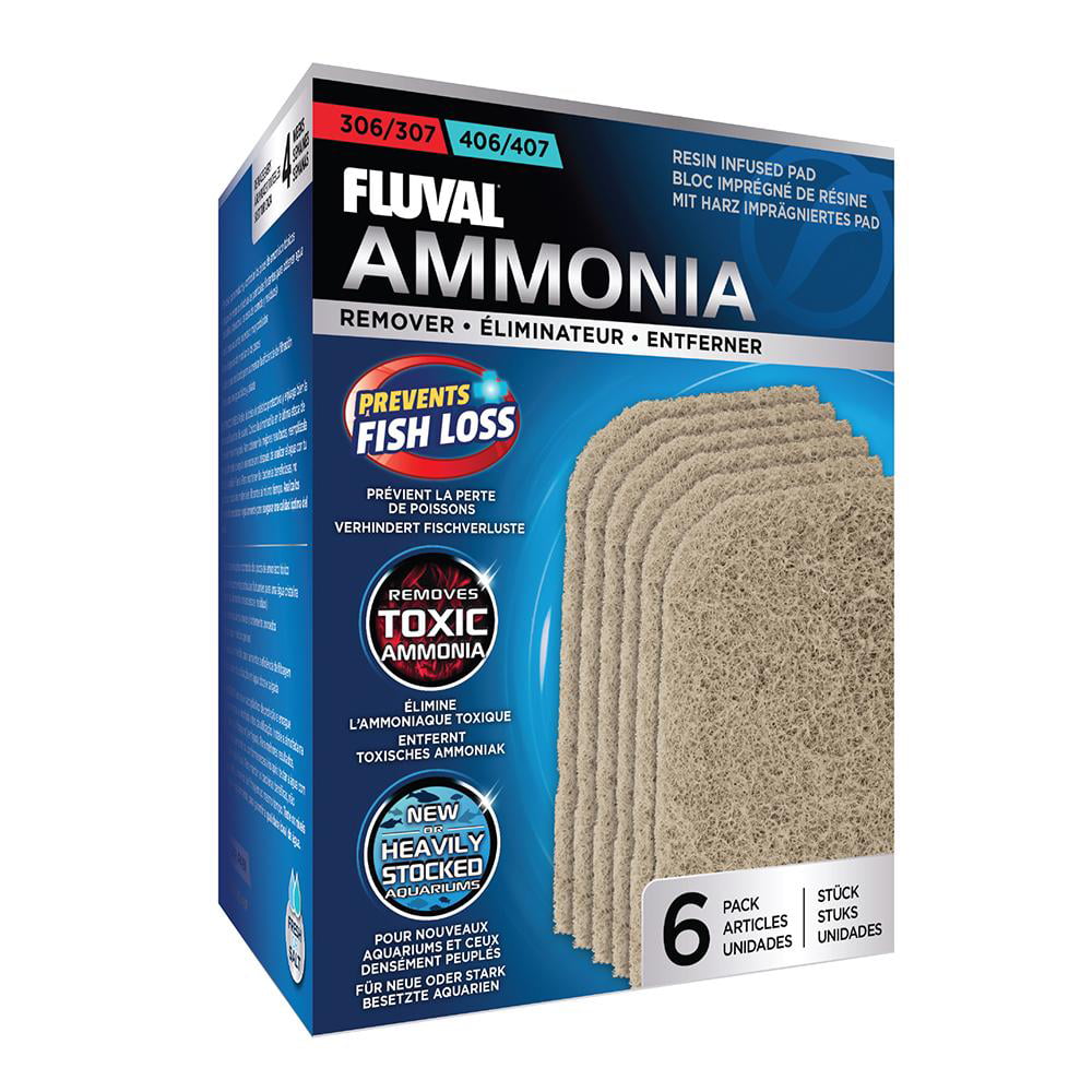 Fluval Ammonia Remover Pads 306/406， 307/407