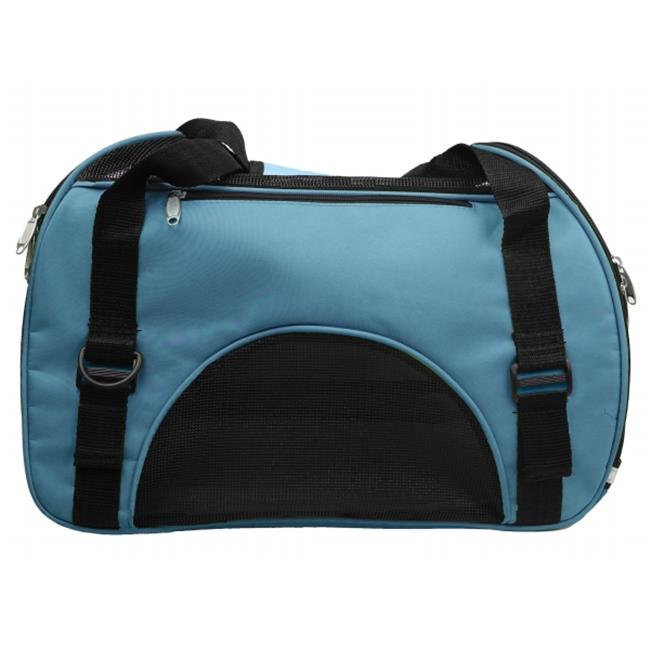 Airline Approved Altitude Force Sporty Zippered Fashion Pet Carrierand#44; Blue - Large