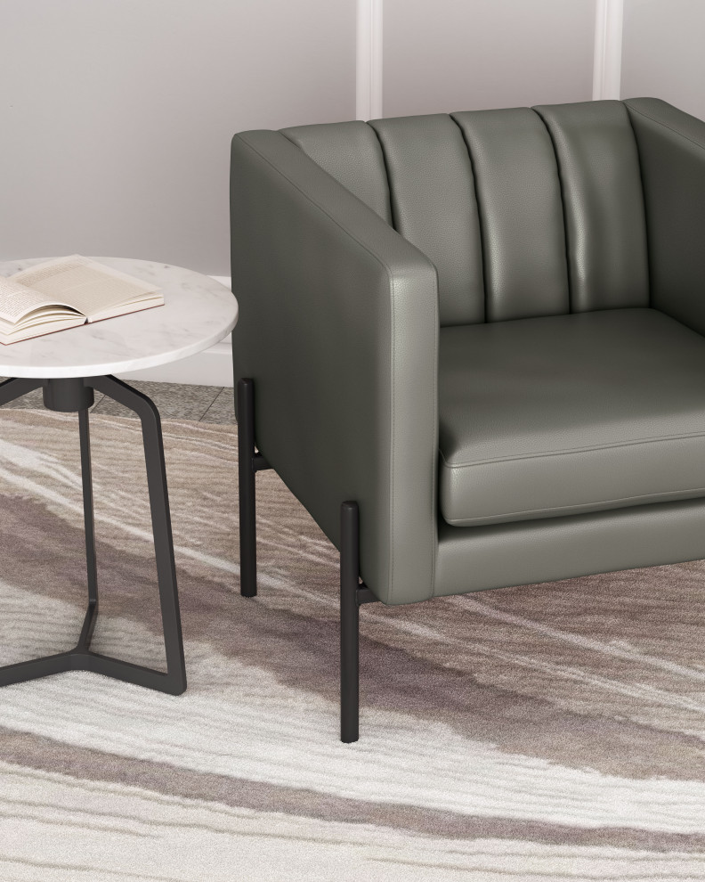 Jess Accent Chair Green   Midcentury   Armchairs And Accent Chairs   by Zuo Modern Contemporary  Houzz