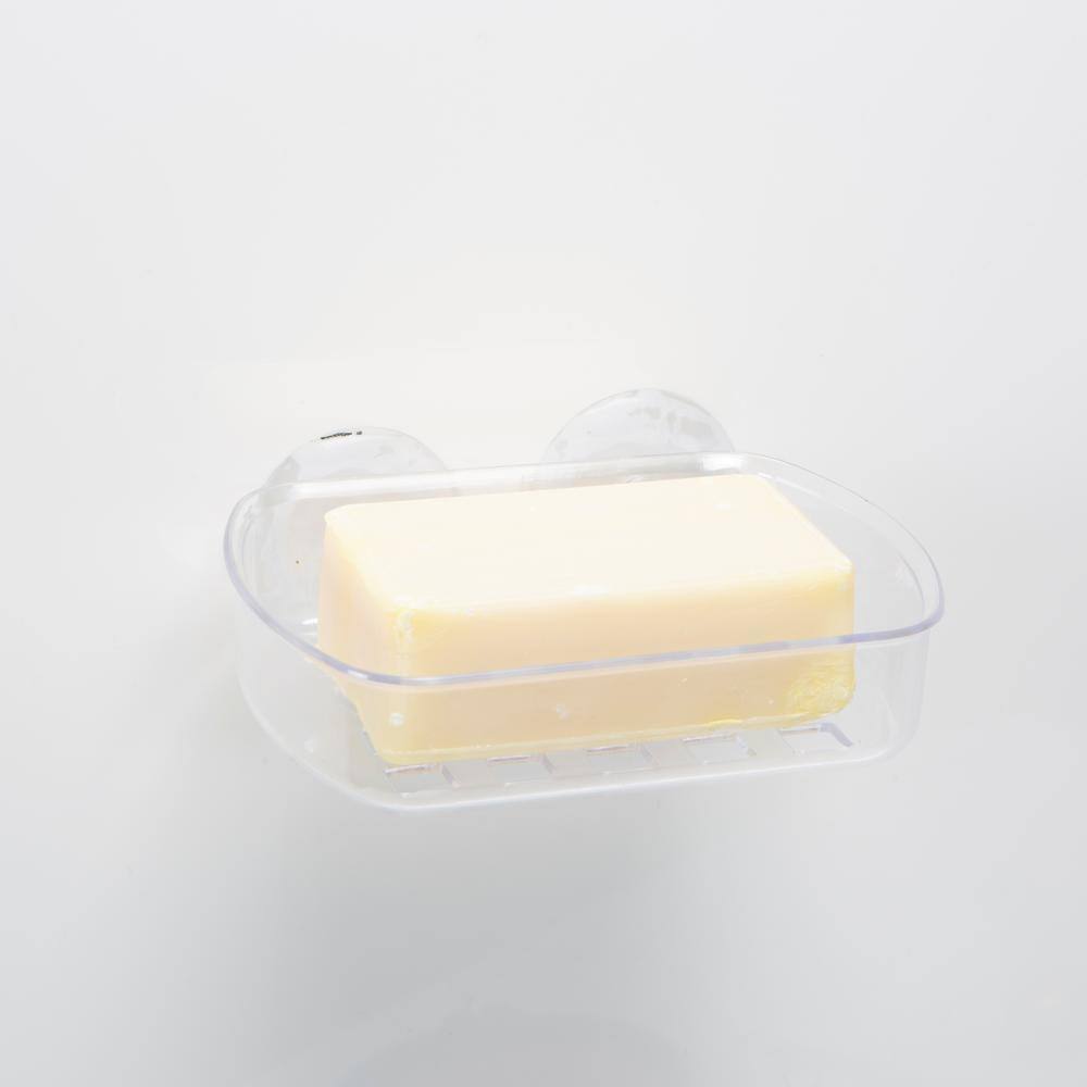 Bath Bliss Small Soap Dish with Suction in Clear 3978