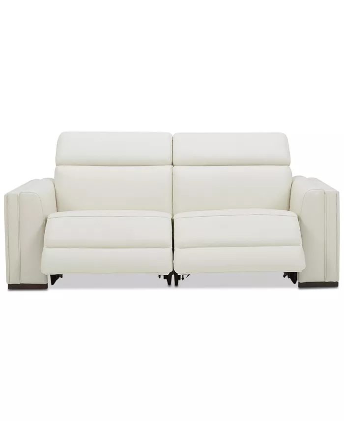 Furniture Jenneth 2-Pc. Leather Sofa with 2 Power Recliners