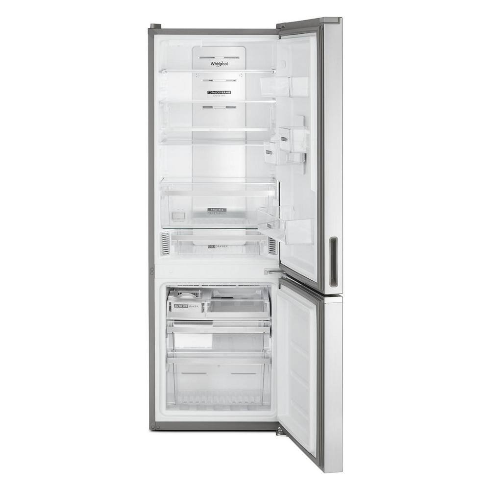 Whirlpool 24 in. 12.7 cu. ft. Bottom Freezer Refrigerator in Fingerprint Resistant Stainless Counter Depth WRB543CMJZ