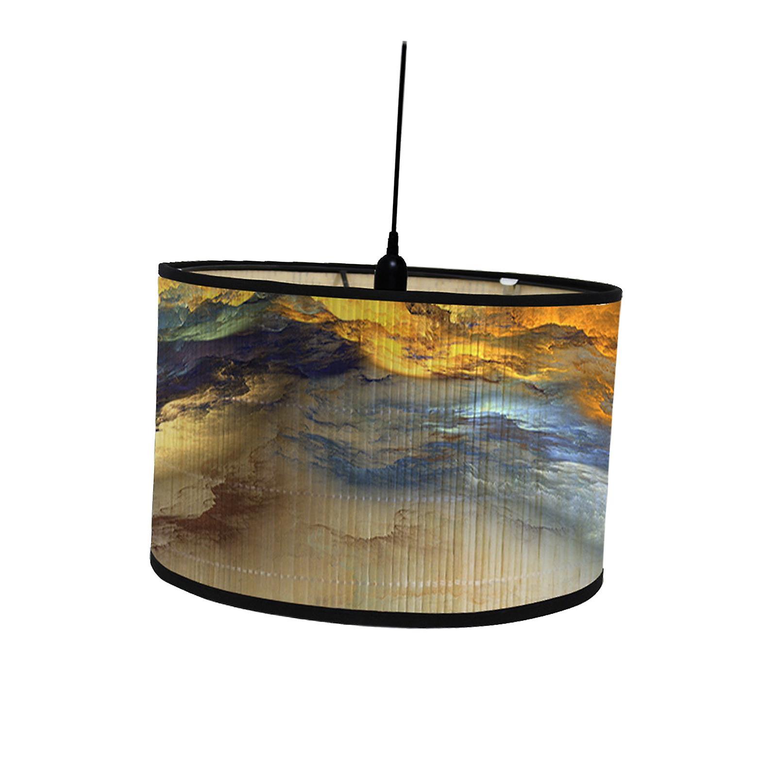 Drum Print Lamp Shade Drum Shaped Lamp Shades For Pendant Ceiling Desk Style A