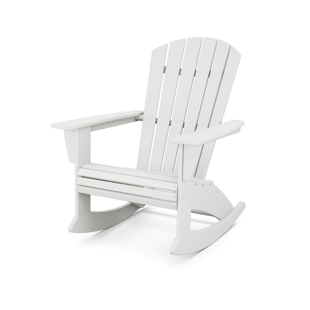 POLYWOOD Nautical Curveback Adirondack Rocking Chair