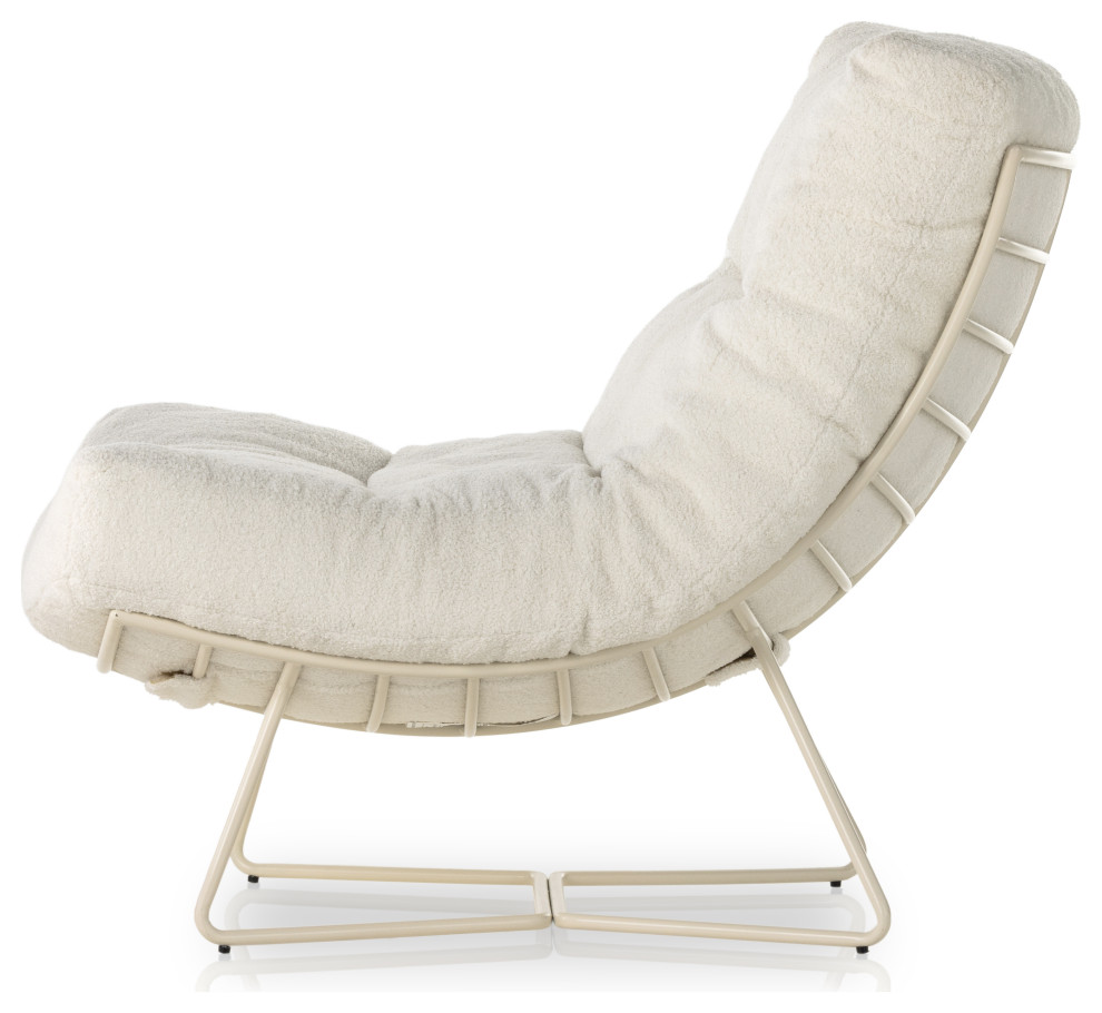 Hoover Chair  Cardiff Cream   Contemporary   Armchairs And Accent Chairs   by Zin Home  Houzz