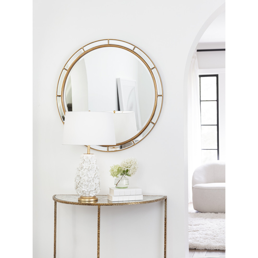 Regina Andrew Anastasia Demilune/Gold   Contemporary   Console Tables   by Regina Andrew  Houzz