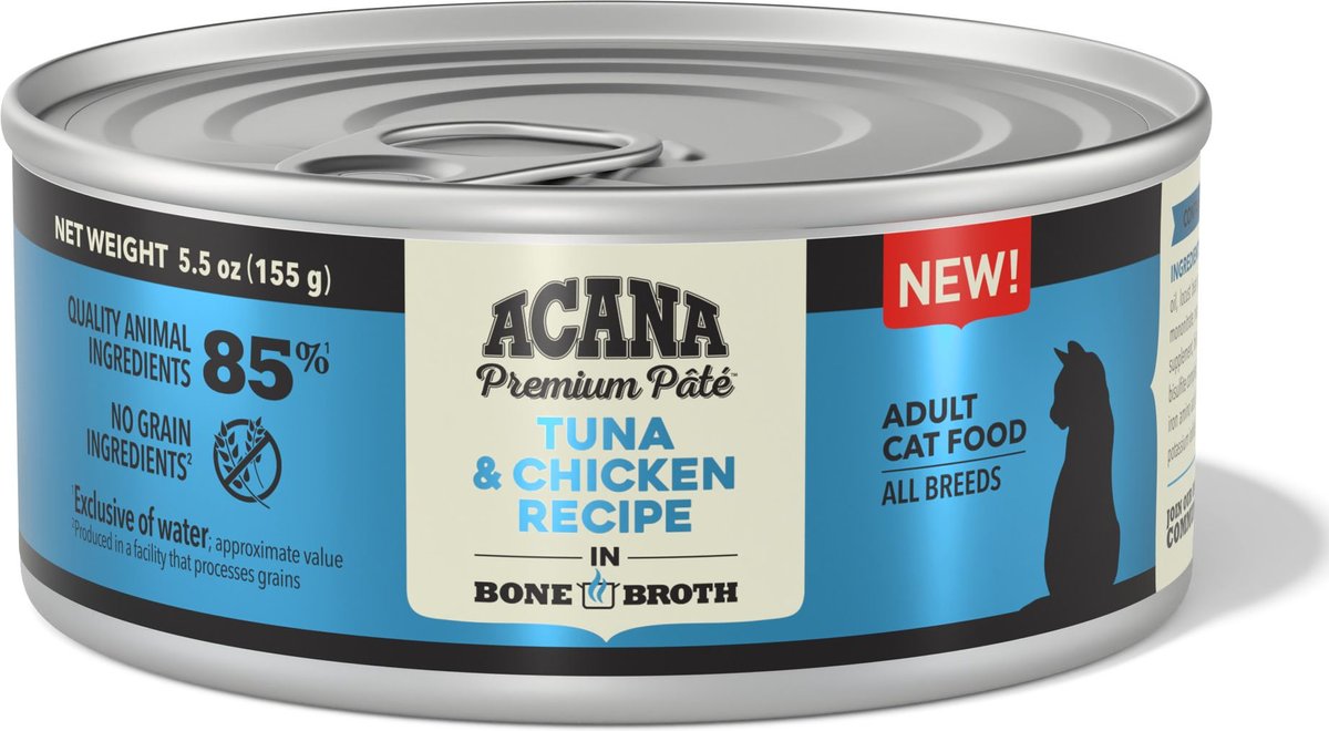 ACANA Tuna + Chicken in Bone Broth Grain-Free Wet Cat Food