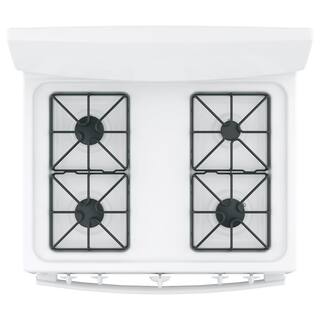 GE 30 in. 4.8 cu. ft. Freestanding Gas Range in White JGBS10DEMWW