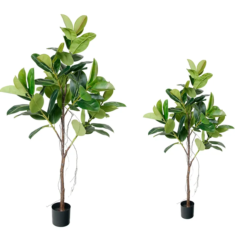 Nifloral 175CM Height Artificial Rubber Tree Potted Plants for Home Decor/Landscapes