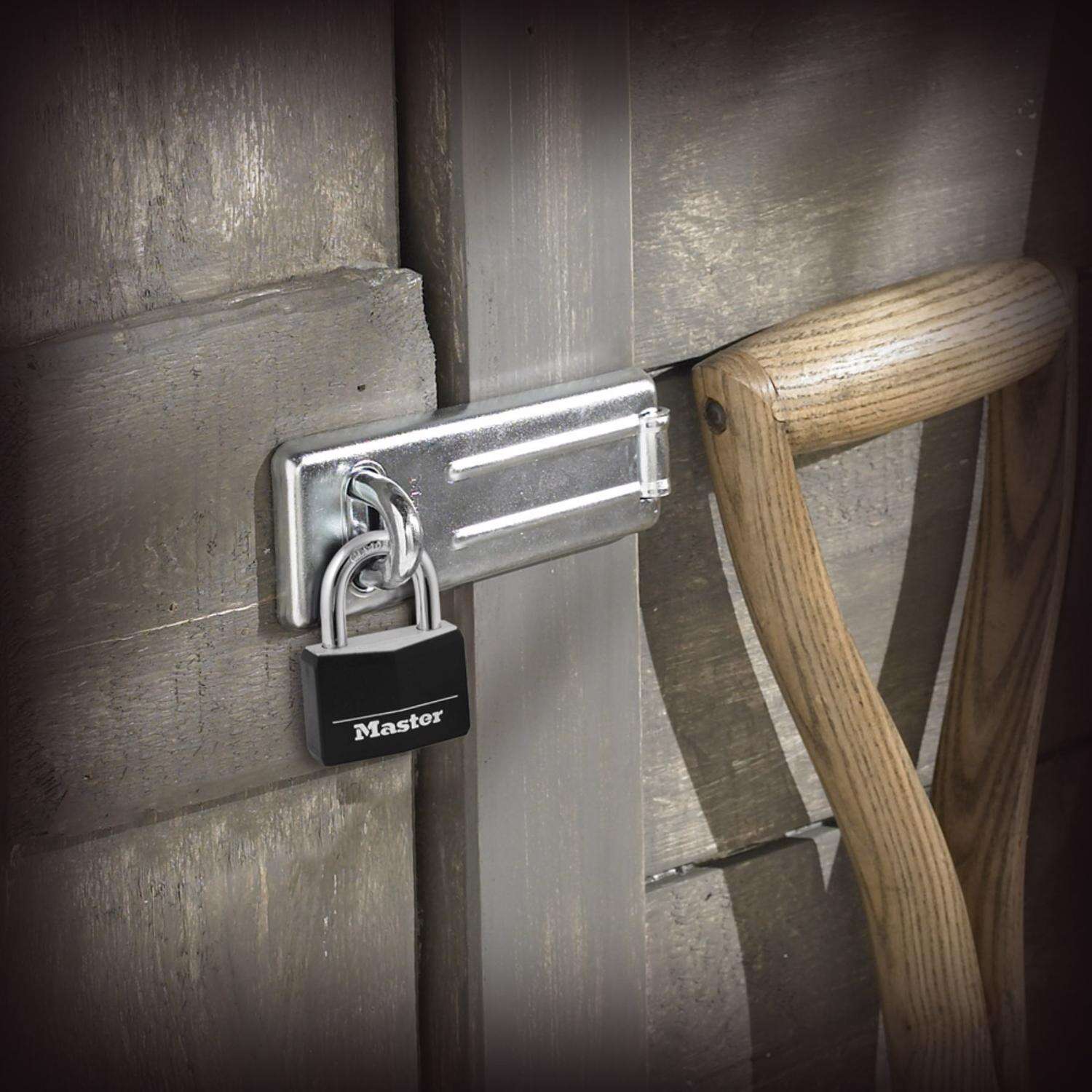 Master Lock 1-5/16 in. H X 1/2 in. W X 1-9/16 in. L Vinyl Covered Double Locking Padlock