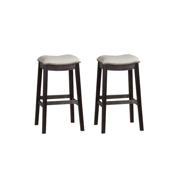 PU Upholstery Bar Stool， Set of 2