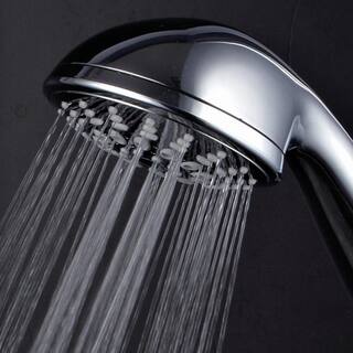 Hotel Spa 7-Spray 4 in. Single Wall Mount Handheld Rain Shower Head in chrome 28802