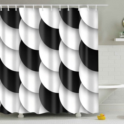 Creative pattern series New Shower Curtain Colorful Eco-friendly Polyester High Quality Washable Bath Decor Shower Curtain 1pcs