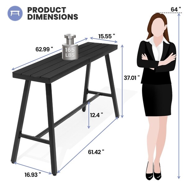 Outdoor Patio Bar Table Bistro Dining Table