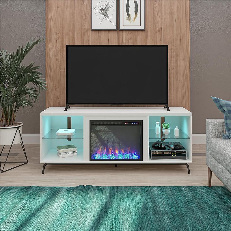 Ameriwood Home Melbourne Electric Fireplace TV Stand