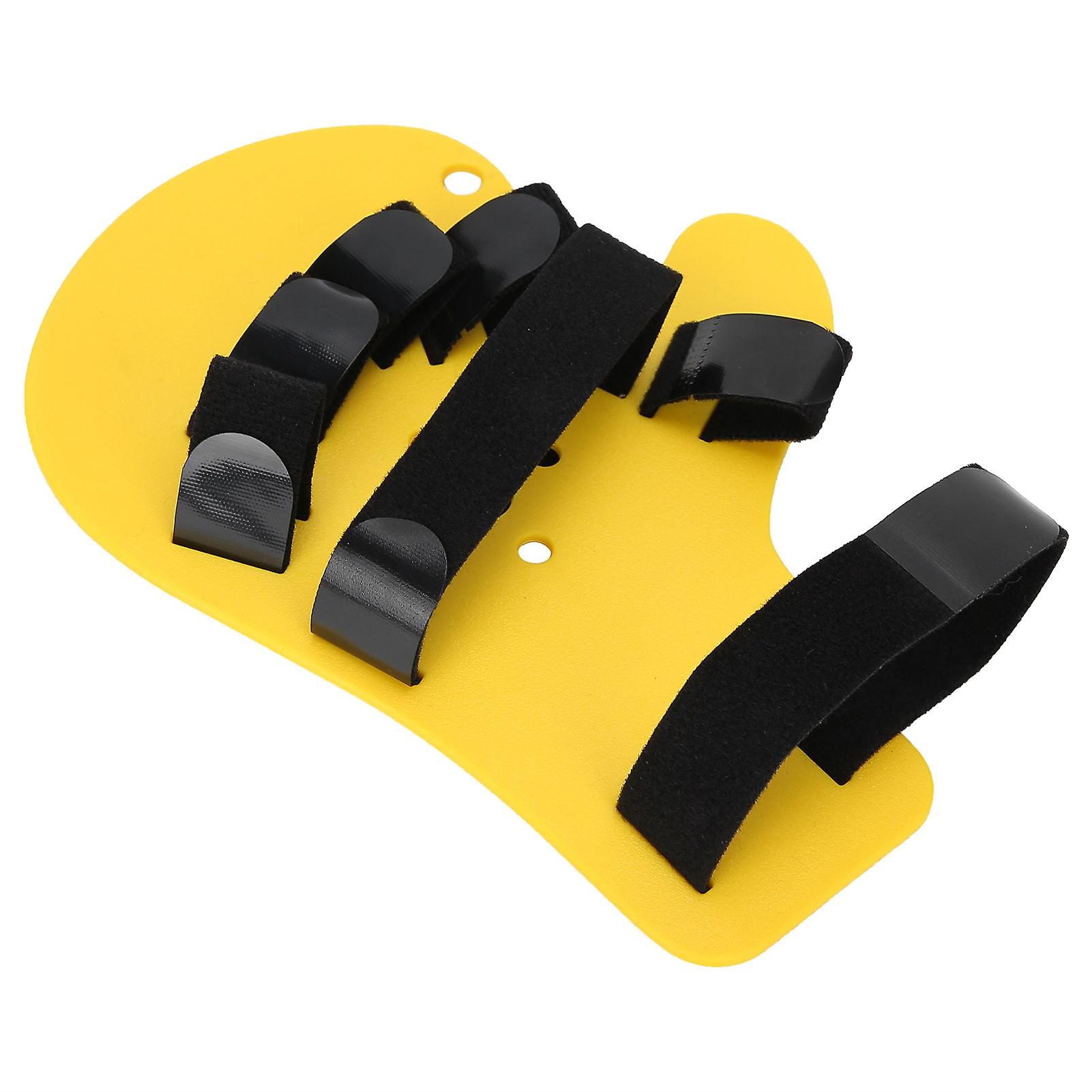 Adult Finger Orthotics Board Stroke Hemiplegia Hand Finger Separate Plate Splint (sling Type)yellow