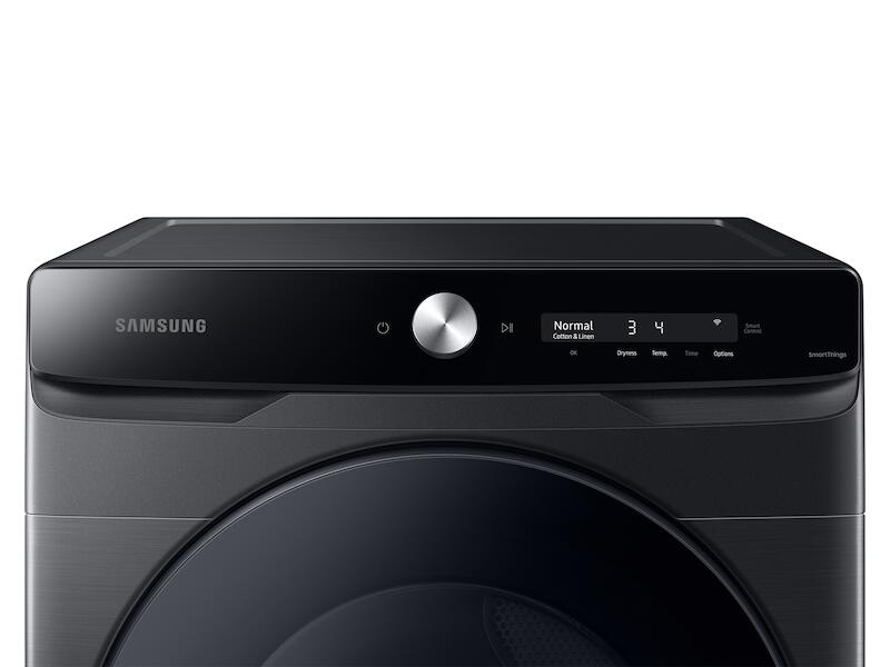 Samsung DVE50A8600V 7.5 Cu. Ft. Smart Dial Electric Dryer With Super Speed Dry In Brushed Black