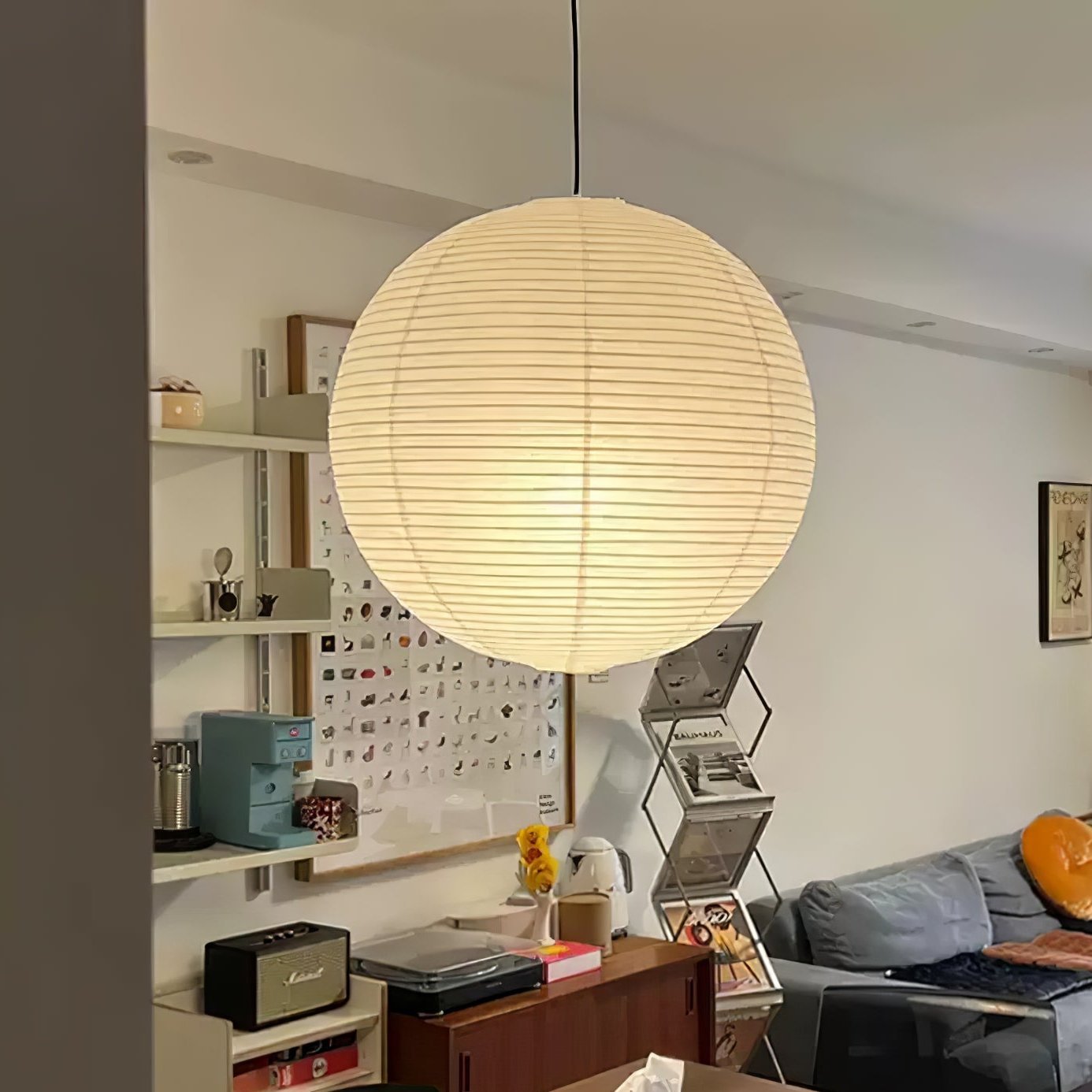 Washi Paper Round Series Pendant Lamp