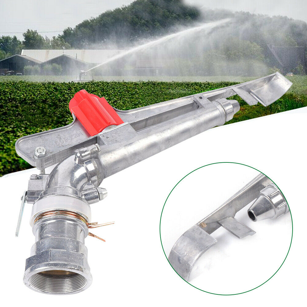 Oukaning Agriculture Irrigation Sprinkler 360 Degree Adjustable Large-Area Watering Spray Gun