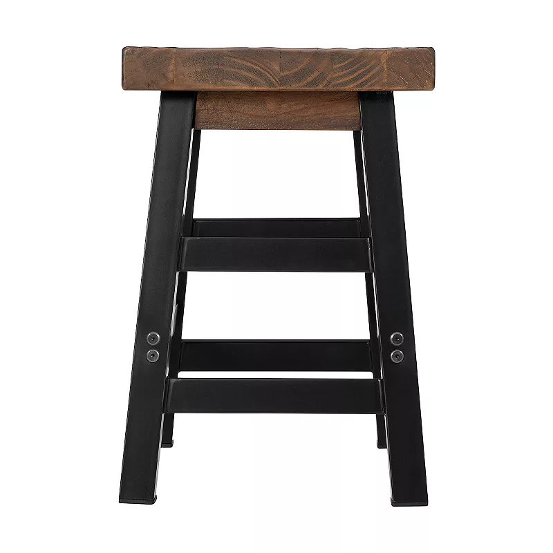 Alaterre Furniture Pomona Industrial Farmhouse Stool