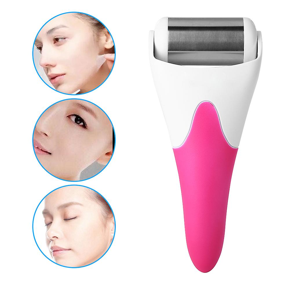 Ice Roller Massager Handheld Anti-wrinkles Face Skin Smooth Body Cool Massage Device Red