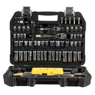 DW 14 in. x 38 in. Drive Polished Chrome Mechanics Tool Set (108-Piece) DWMT73801