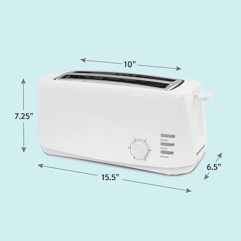 Elite Gourmet 4-Slice Long Slot Toaster