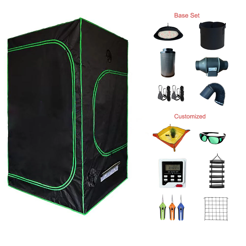 Best seller Hydroponic indoor growth tent 240*240*200cm grow box with Removable Floor Tray for Flora Vegetables Flower