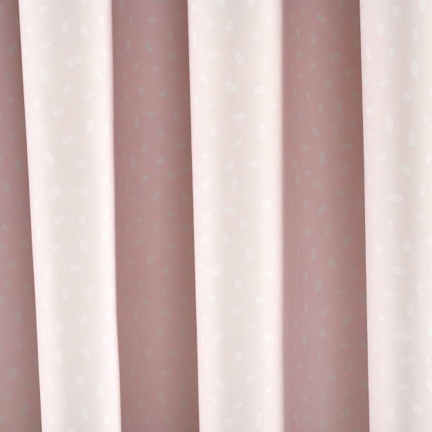 Lush D cor Blackout Pixie Fox Geo Window Curtain Panel Pink Single