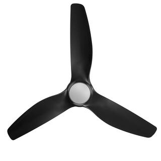 Home Decorators Collection Bachton 60 in. Integrated LED DC Motor Matte Black Ceiling Fan with Light and Remote Control YG638A-MBK