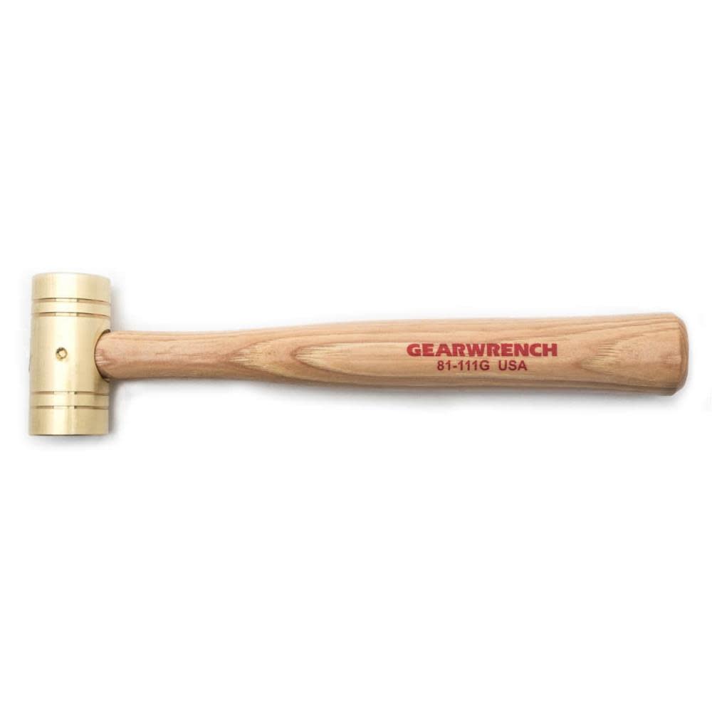 GEARWRENCH Hammer Brass with Hickory Handle 16 oz 81-111G from GEARWRENCH