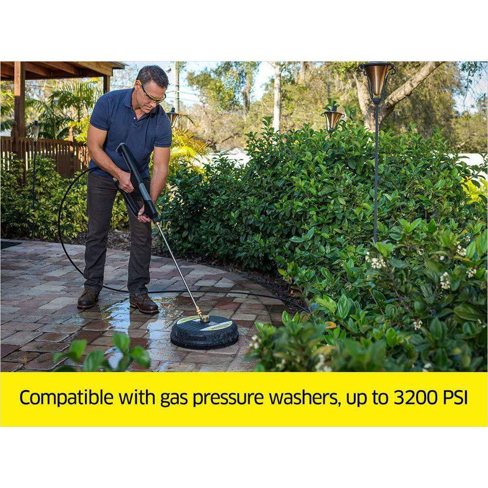 Karcher 15 in. Universal Surface Cleaner Attachment for Gas Power Pressure Washers Rated 2600-3200 PSI - 14 in. Quick-Connect 8.641-035.0