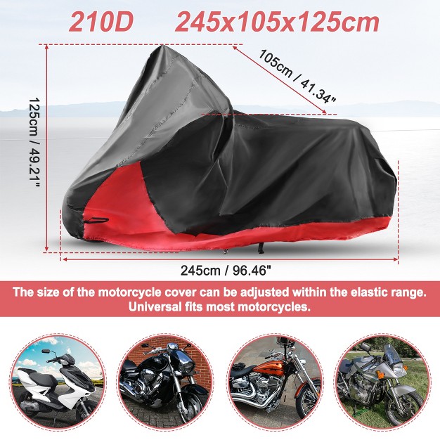 Unique Bargains 2 In 1 Motorcycle Cover For Harley Softail Slim Breakout Cruiser Model 1 Pc