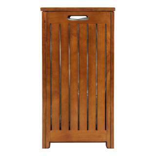 Oceanstar Solid Wood Spa Laundry Hamper TRH1330