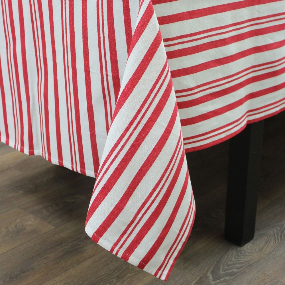 Fabstyles Broadway Stripe Cotton Tablecloth