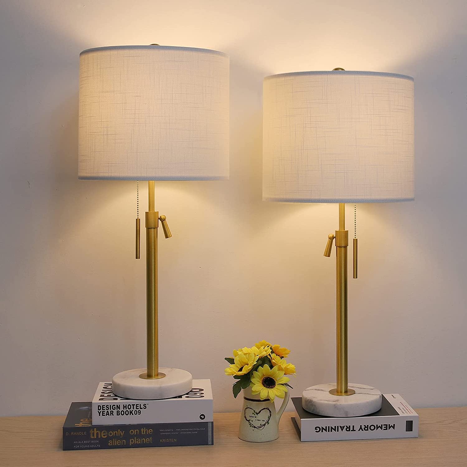 Qingmiao Table Lamp Modern Set of 2, 22