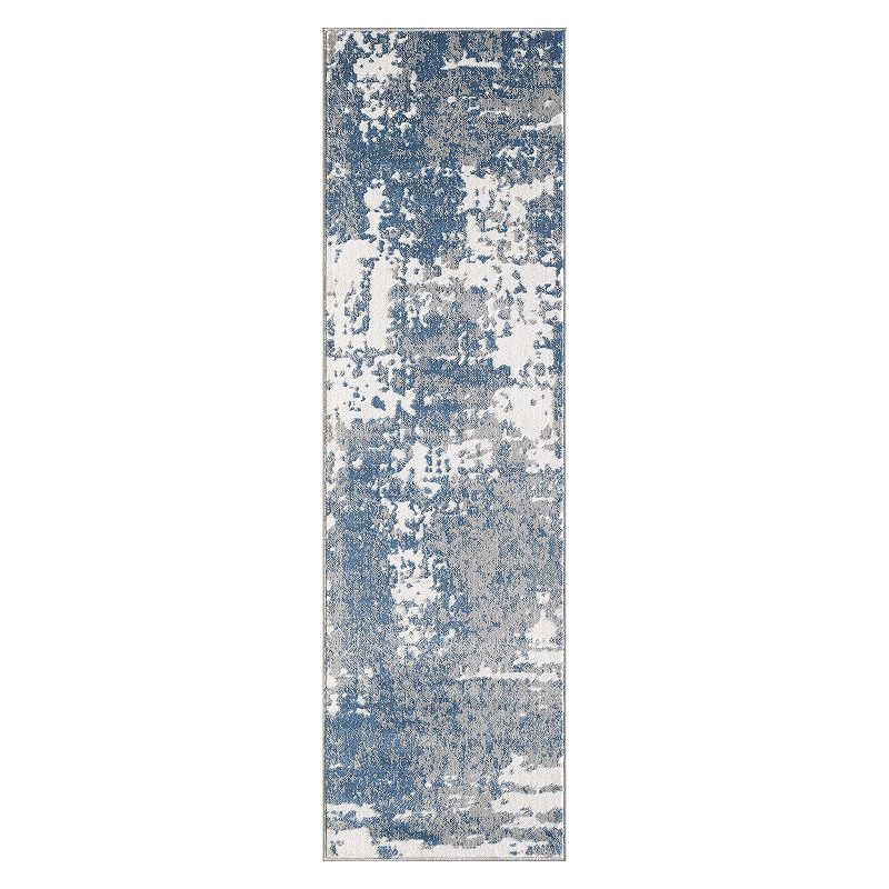 Loomaknoti Muroe Blue and Light Gray Rug