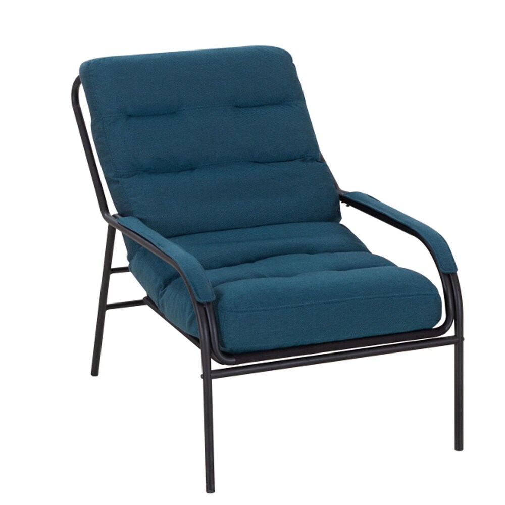 Lounge Recliner Chair  Leisure chair with Metal Legs and Moveable Cushion