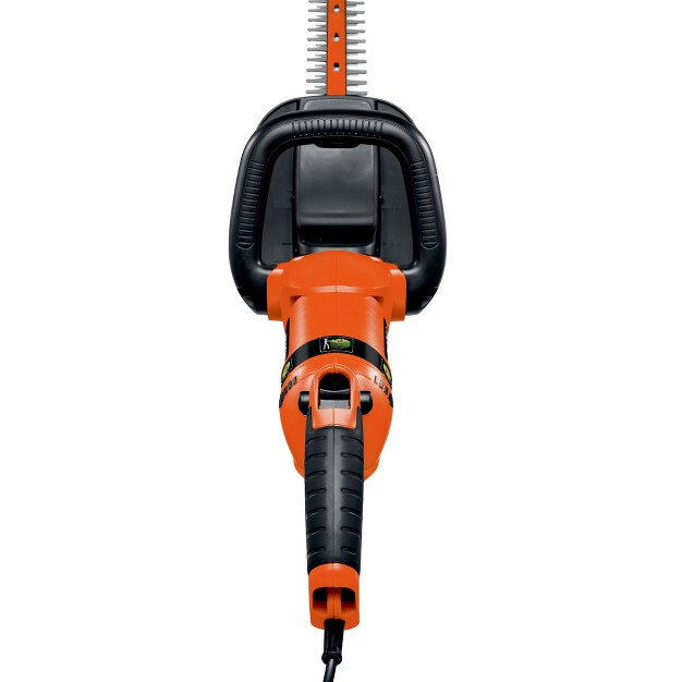 Black amp Decker Hh2455 120v 3 3 Amp Brushed 24 In Corded Hedge Trimmer With Rotating Handle