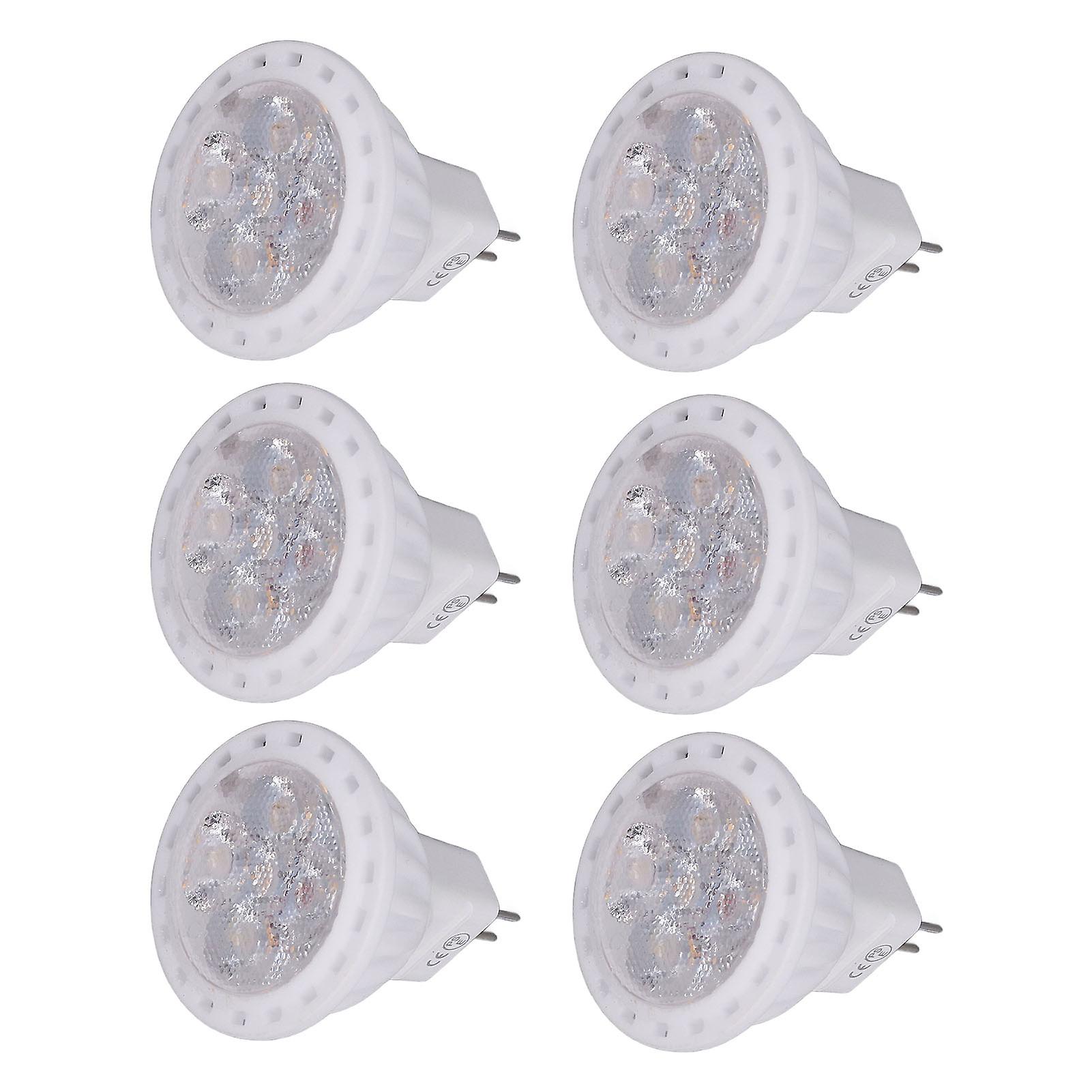 6pcs 360LM LED Light Bulbs MR11 4W 12V Spot Light Bulbs with GU4 Bi Pin Base for Home Hotel Warm Light 3000K