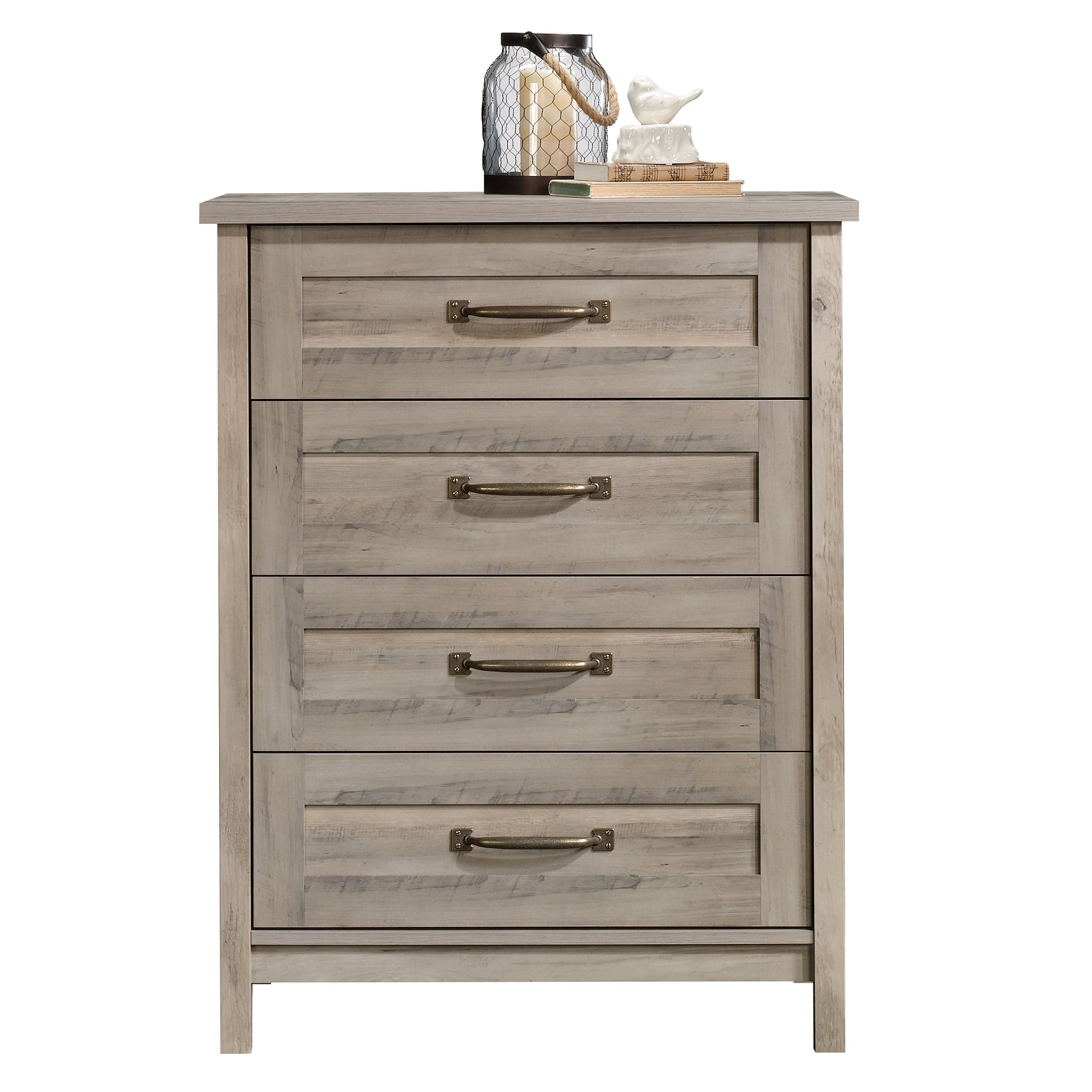 Better Homes & Gardens Modern Farmhouse 4-Drawer Chest, Rustic Gray Finish