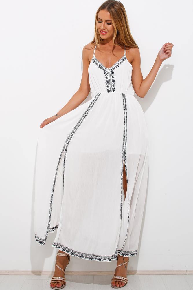 Long Lost Summer Maxi Dress White