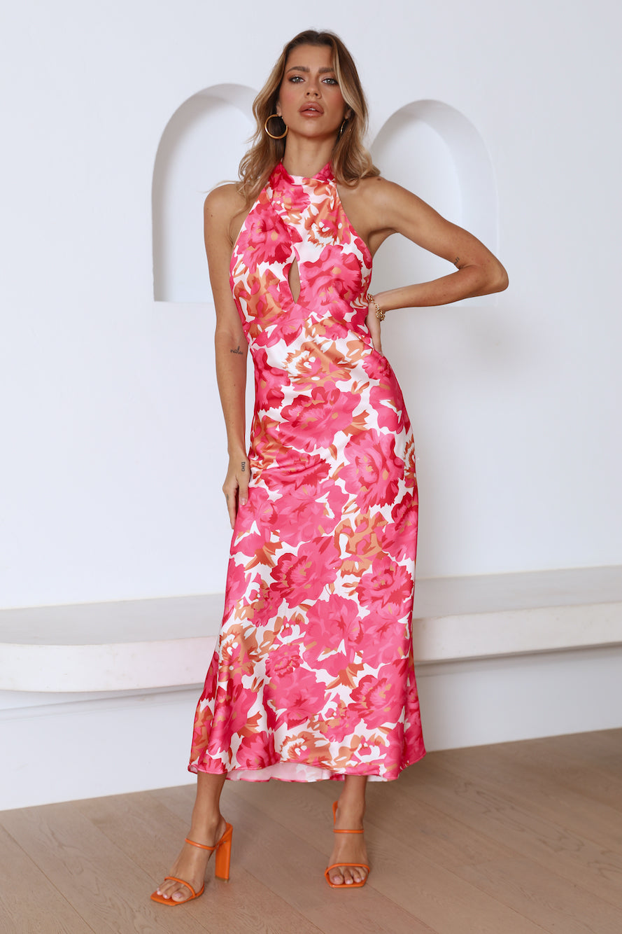 Sleeker Than You Maxi Dress Pink